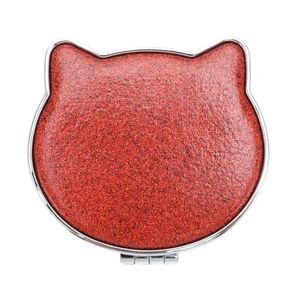 Cat Style Makeup Mirror for Travel Vacation Red